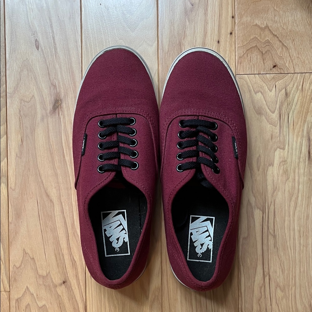 Vans Burgundy Authentic Lowpro Shoe